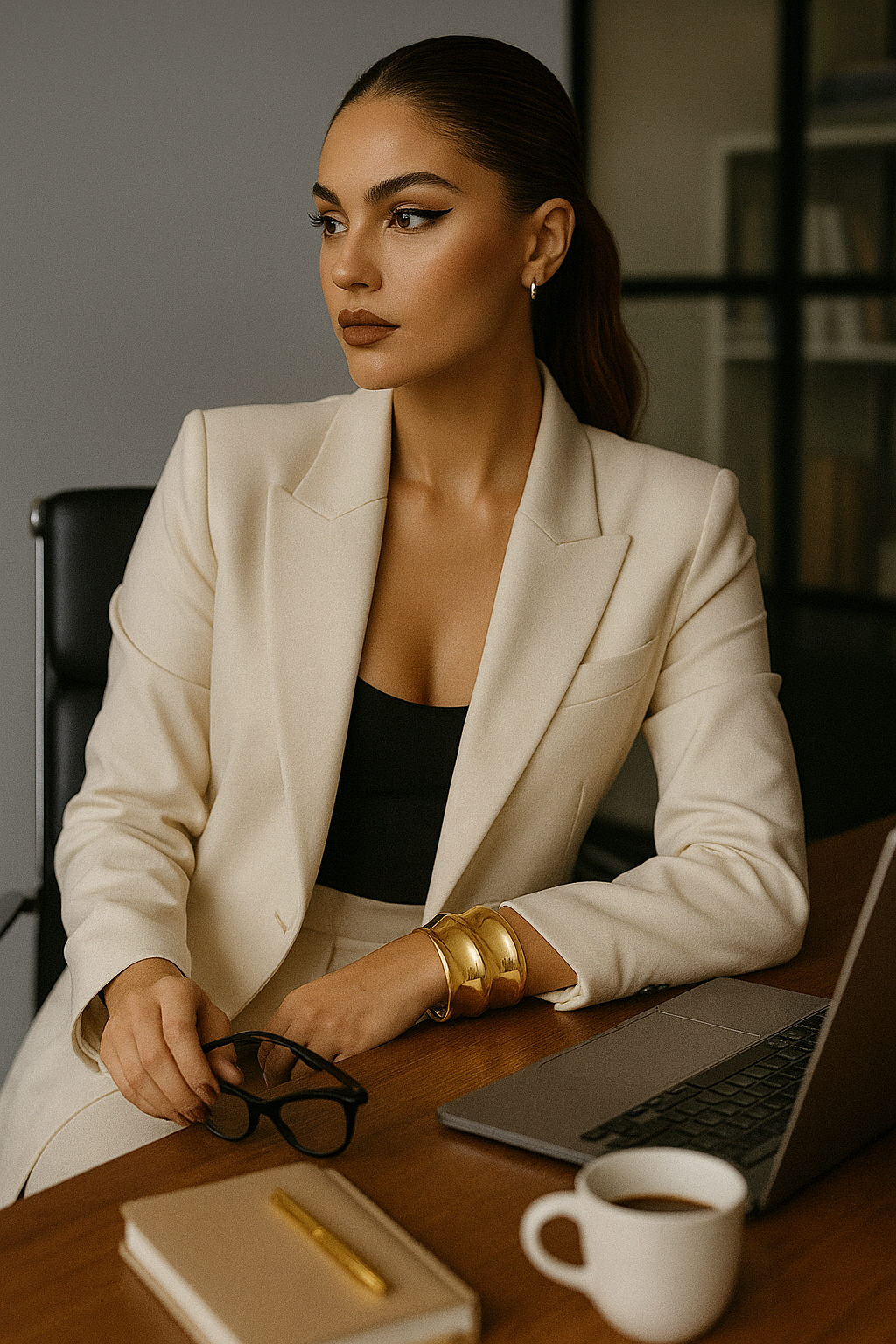 The Bold Wave Cuff – Sculpted Shine for Every Wrist