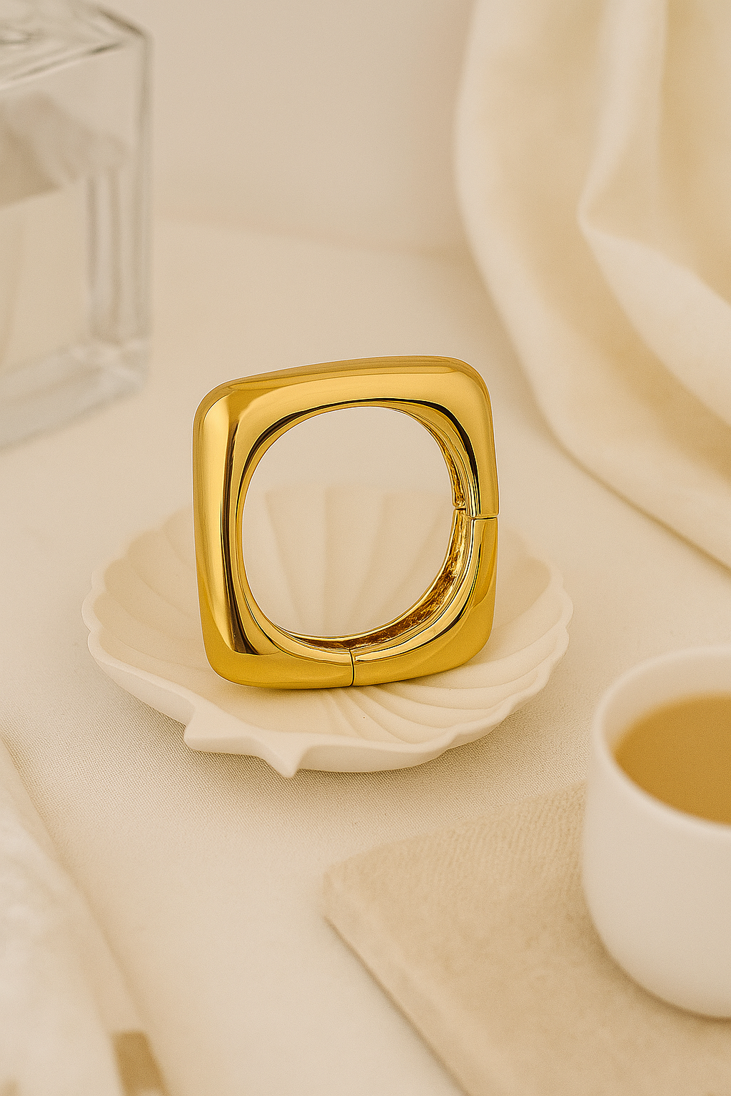 Modern square statement cuff