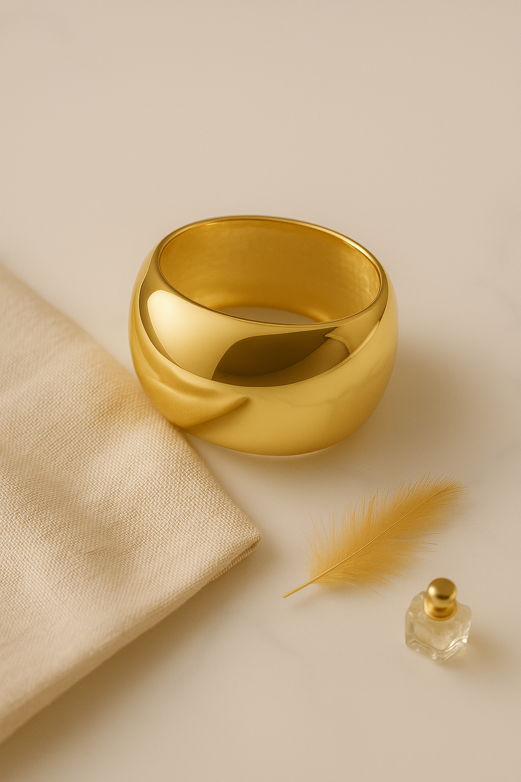Golden Dome Statement Cuff