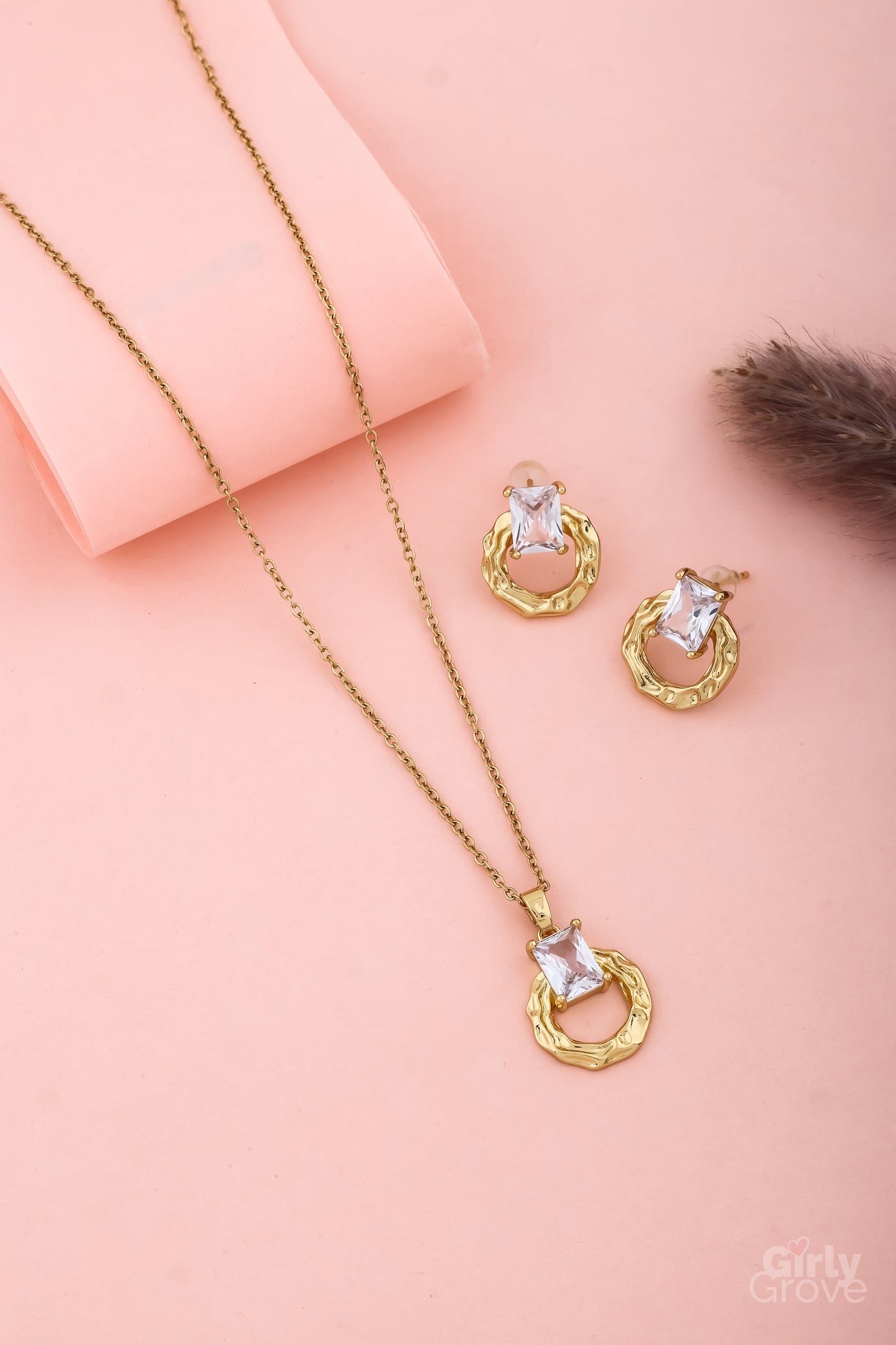 Golden Glow Crystal Set