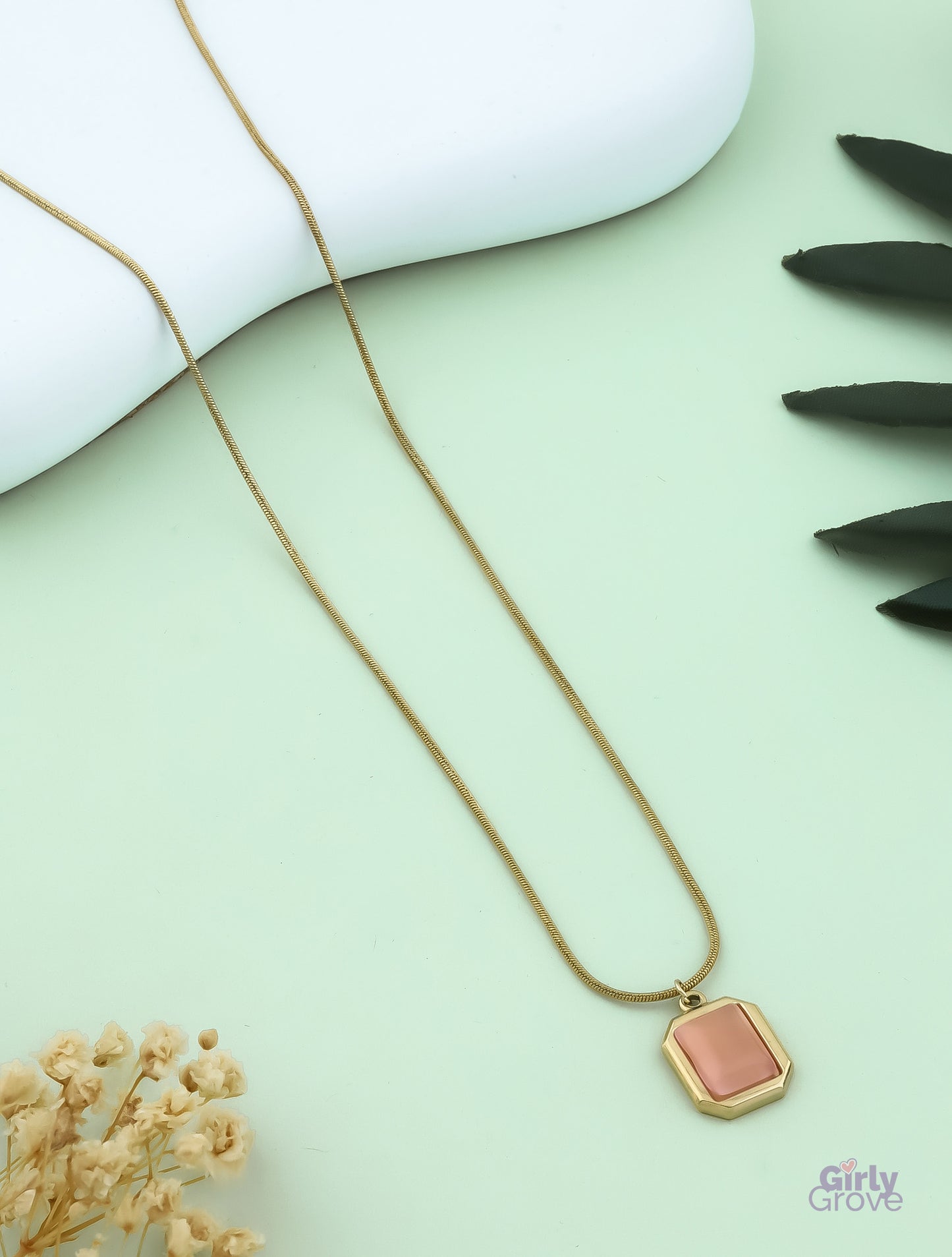 Blush Elegance Pendant Necklace