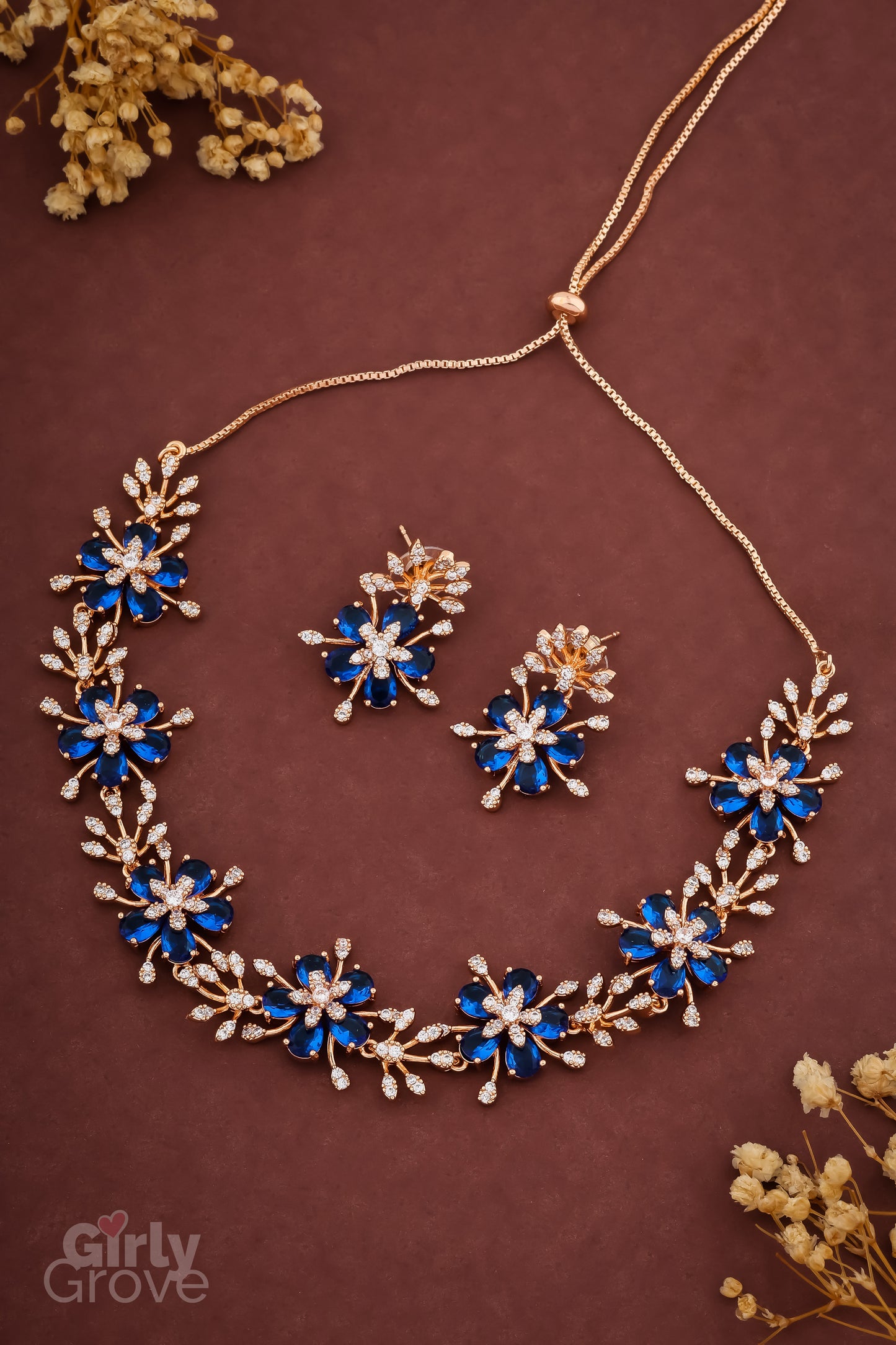 Midnight Bloom Necklace Set