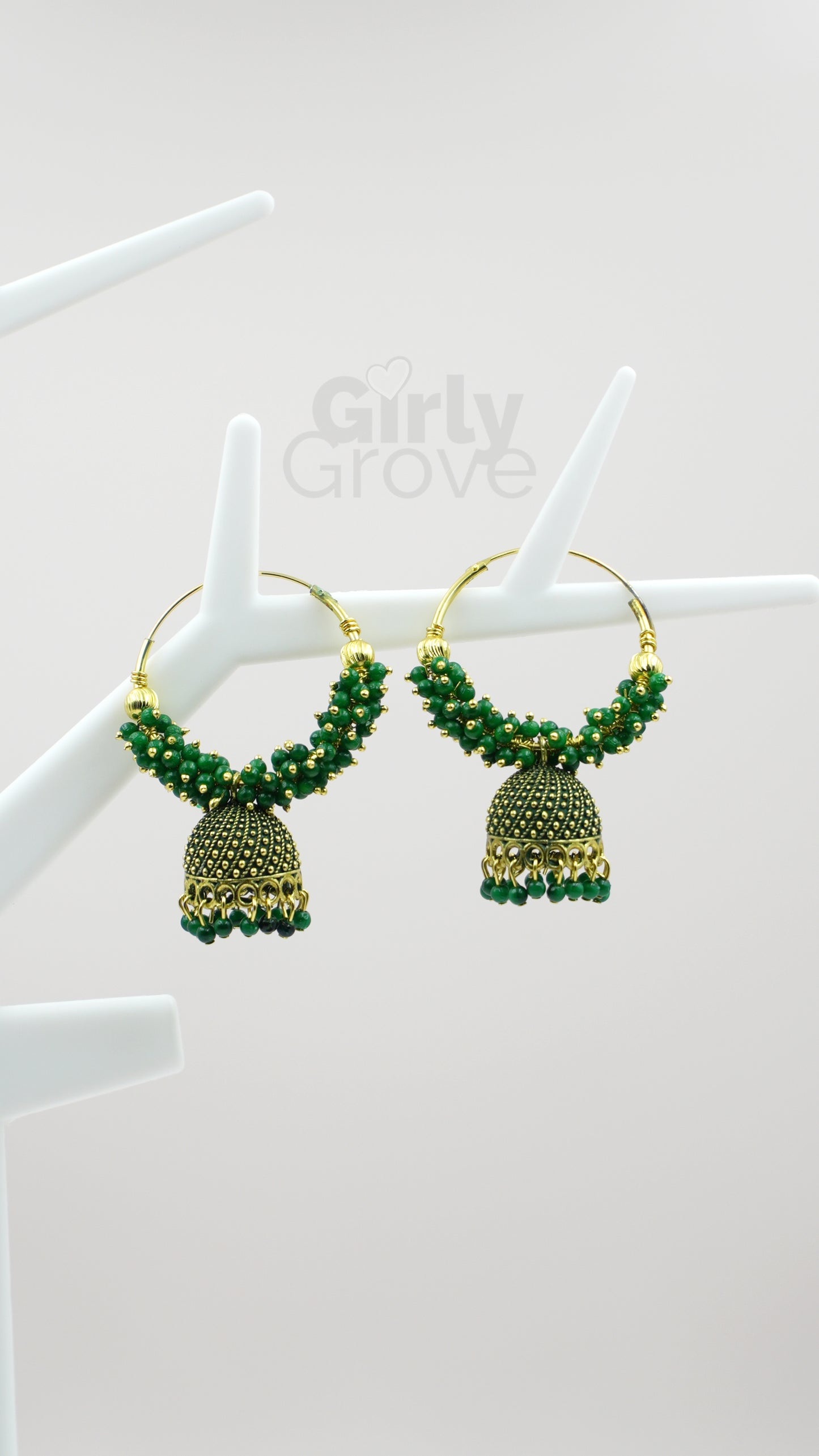 Elegant Chandbali Jhumka Earrings