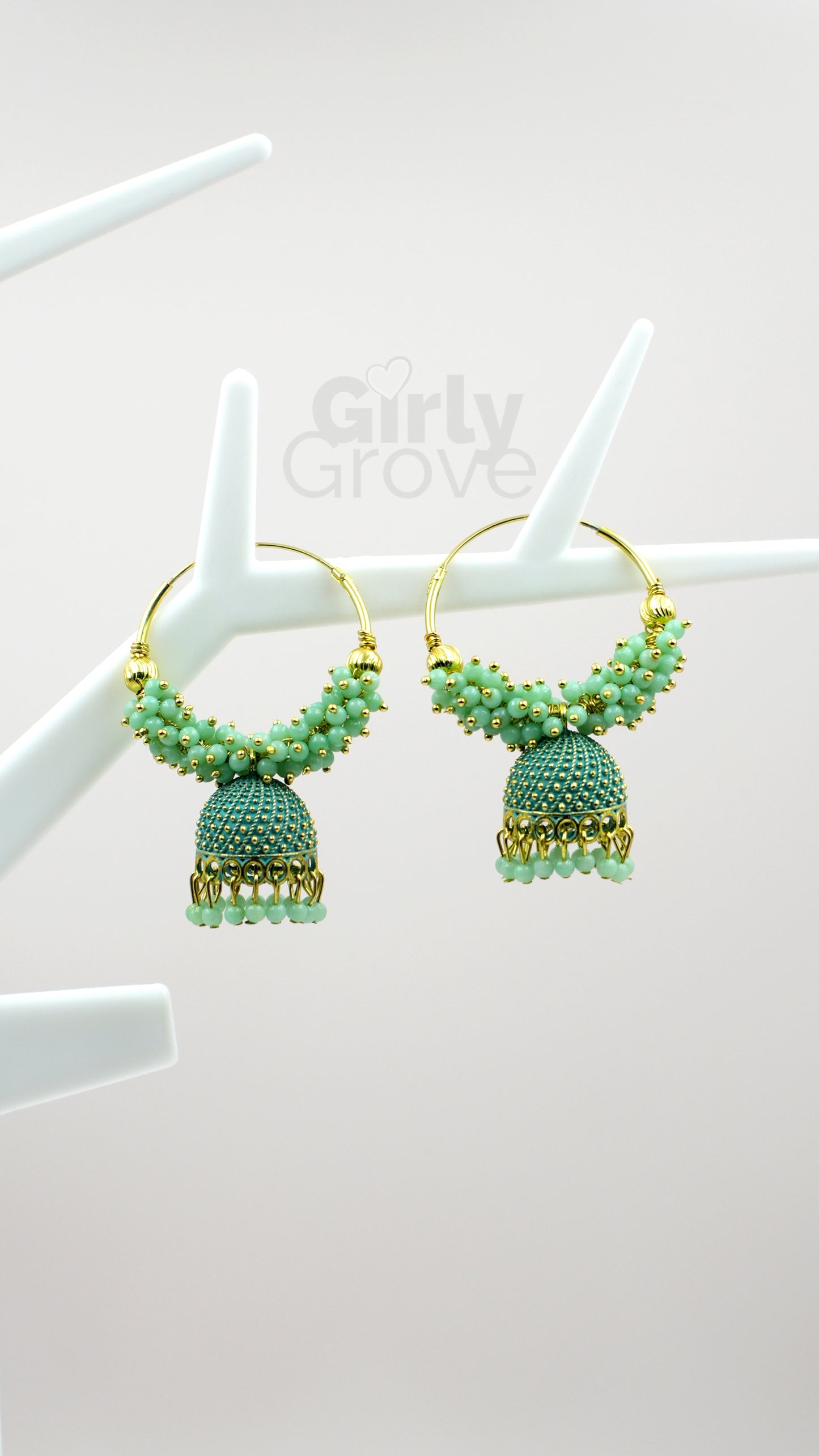 Elegant Chandbali Jhumka Earrings