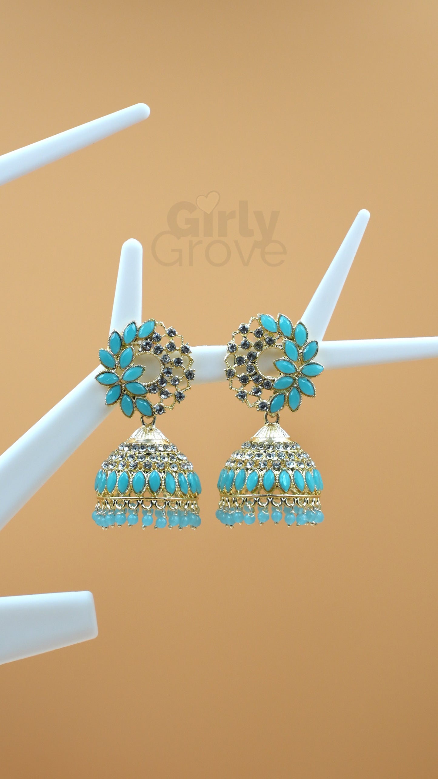 Charming Floral Jhumka Earrings