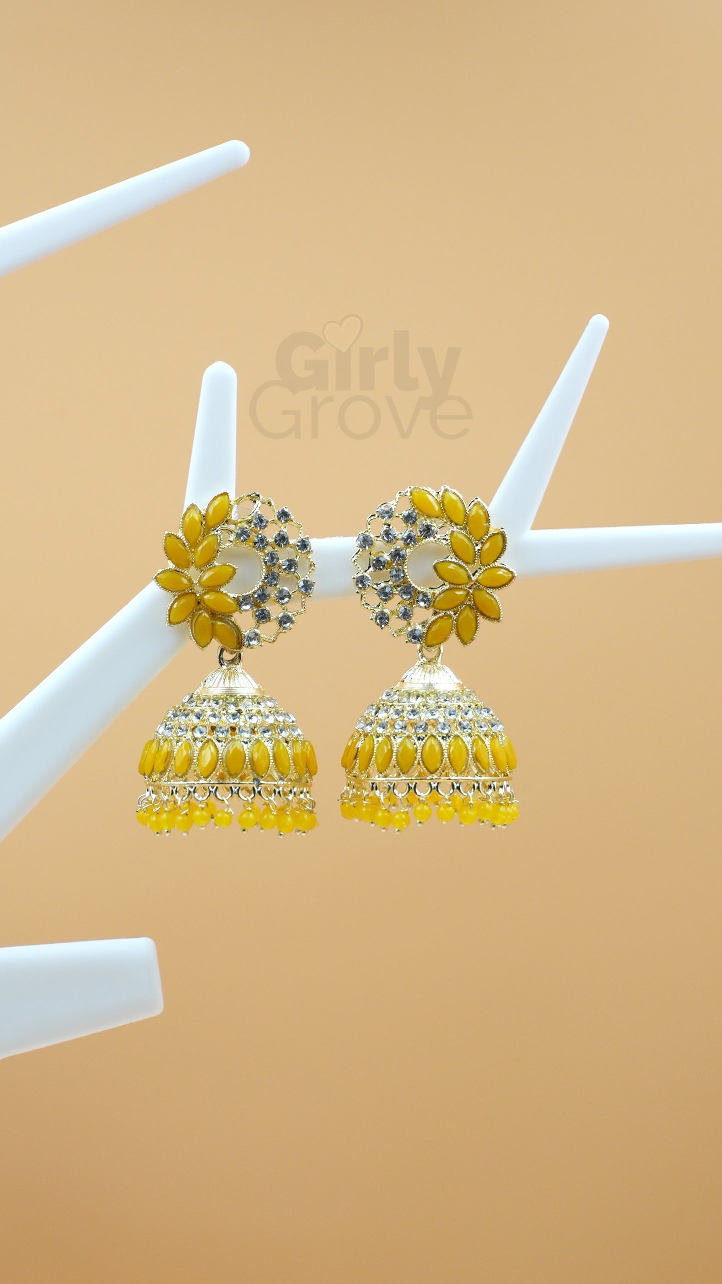 Charming Floral Jhumka Earrings