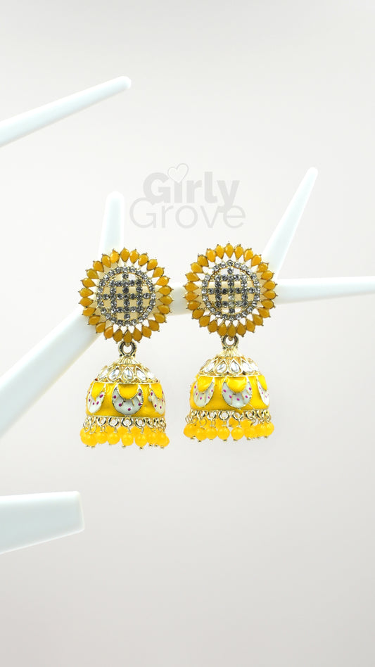 Midnight Elegance Jhumkas