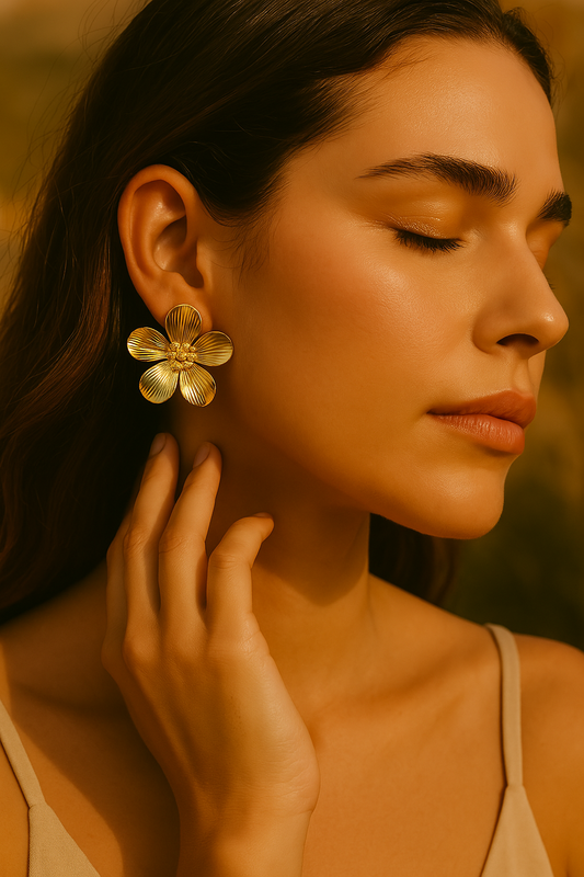 Golden Bloom Studs