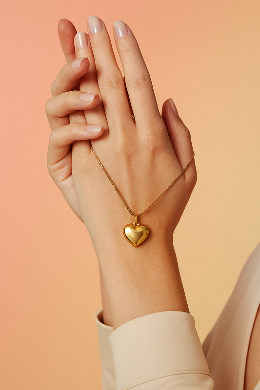 Golden Heartbeat Pendant
