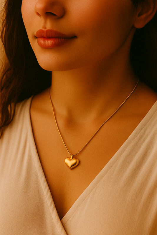 Golden Heartbeat Pendant