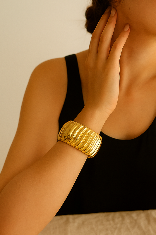 Ripple Radiance Cuff – For the Bold & Brilliant