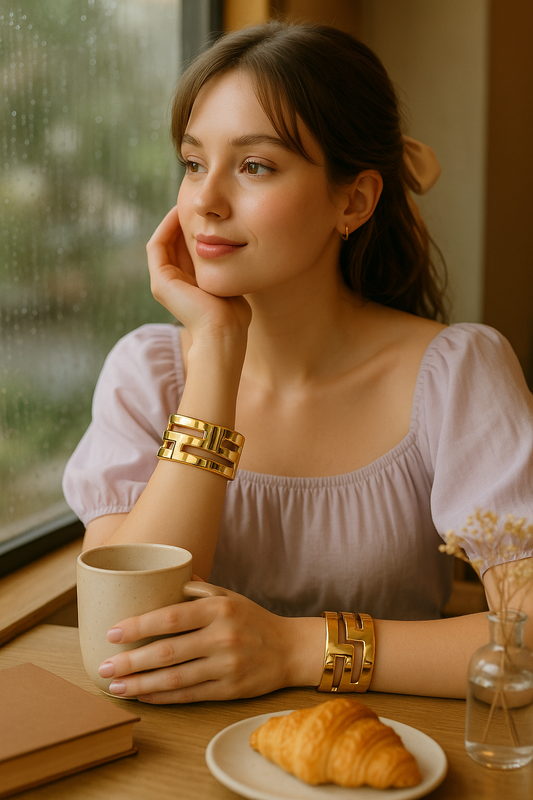 The Gridlock Cuff – Sleek. Bold. Effortless.