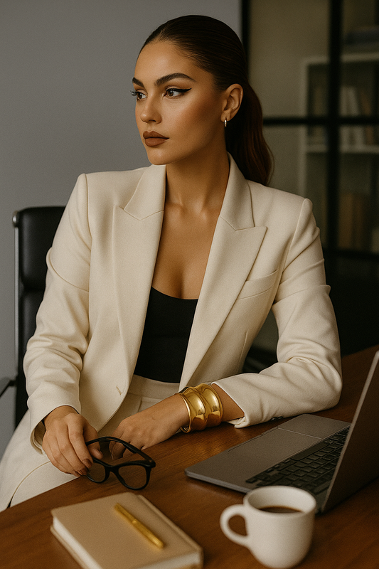 The Bold Wave Cuff – Sculpted Shine for Every Wrist