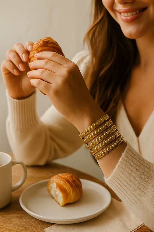 Stacked Dot Luxe Cuff