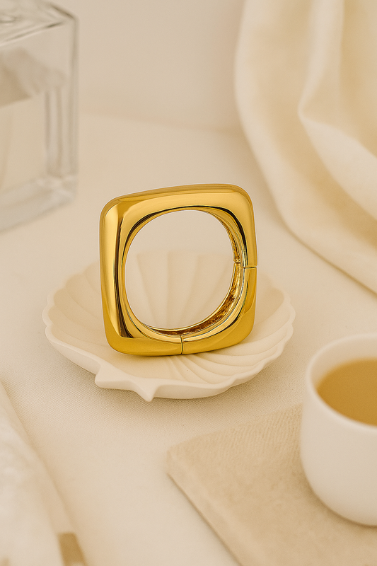 Modern square statement cuff