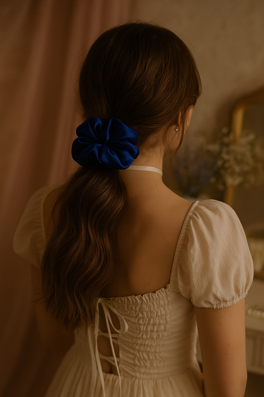 Velvet Fluffy in Royal Blue