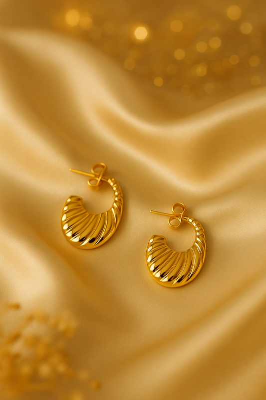 Swirl & Slay – The Luxe Mini Hoops