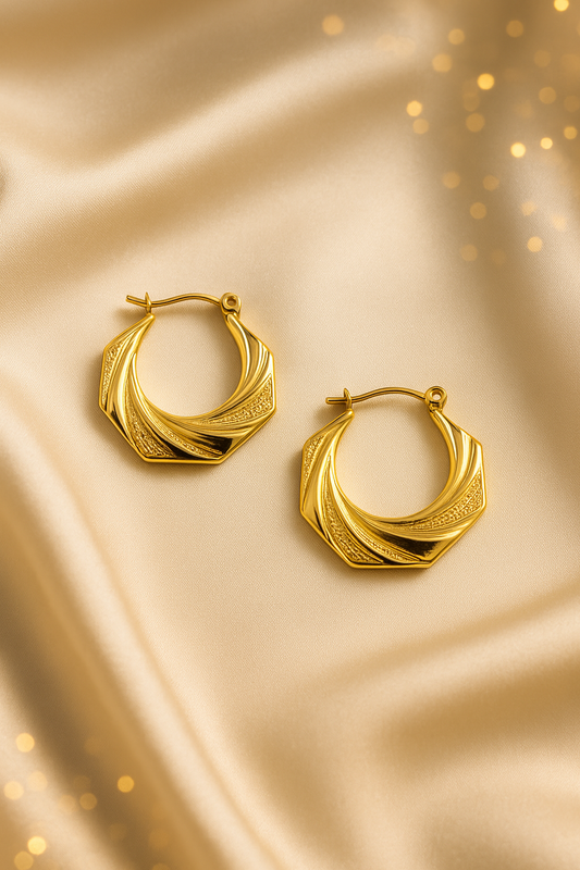 Twist & Glow Hoops – Your Golden Power Move