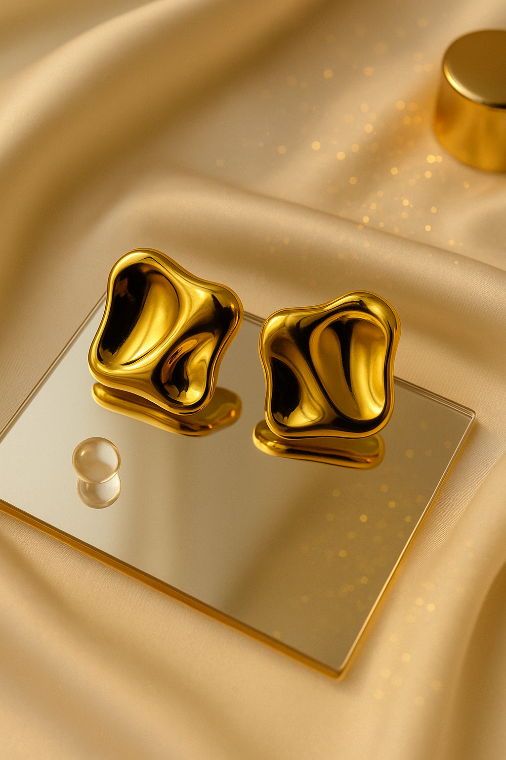 Molten Muse – Sculpted Shine Earrings