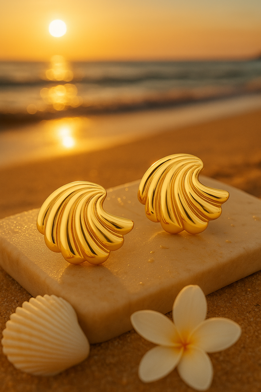 Shell Glow Drops – 18K Coastal Luxe