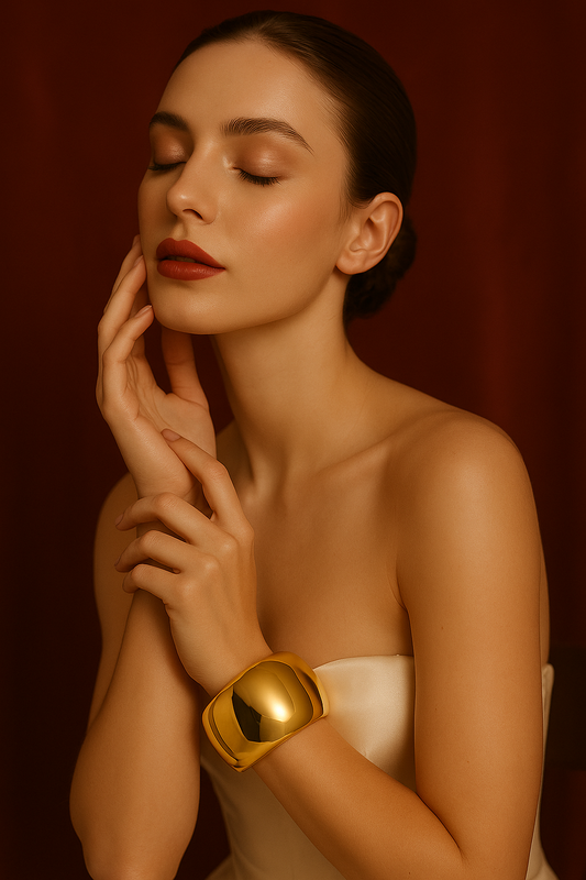 Golden Dome Statement Cuff