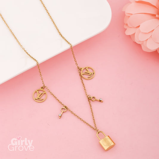 Luxury Key Lock Necklace