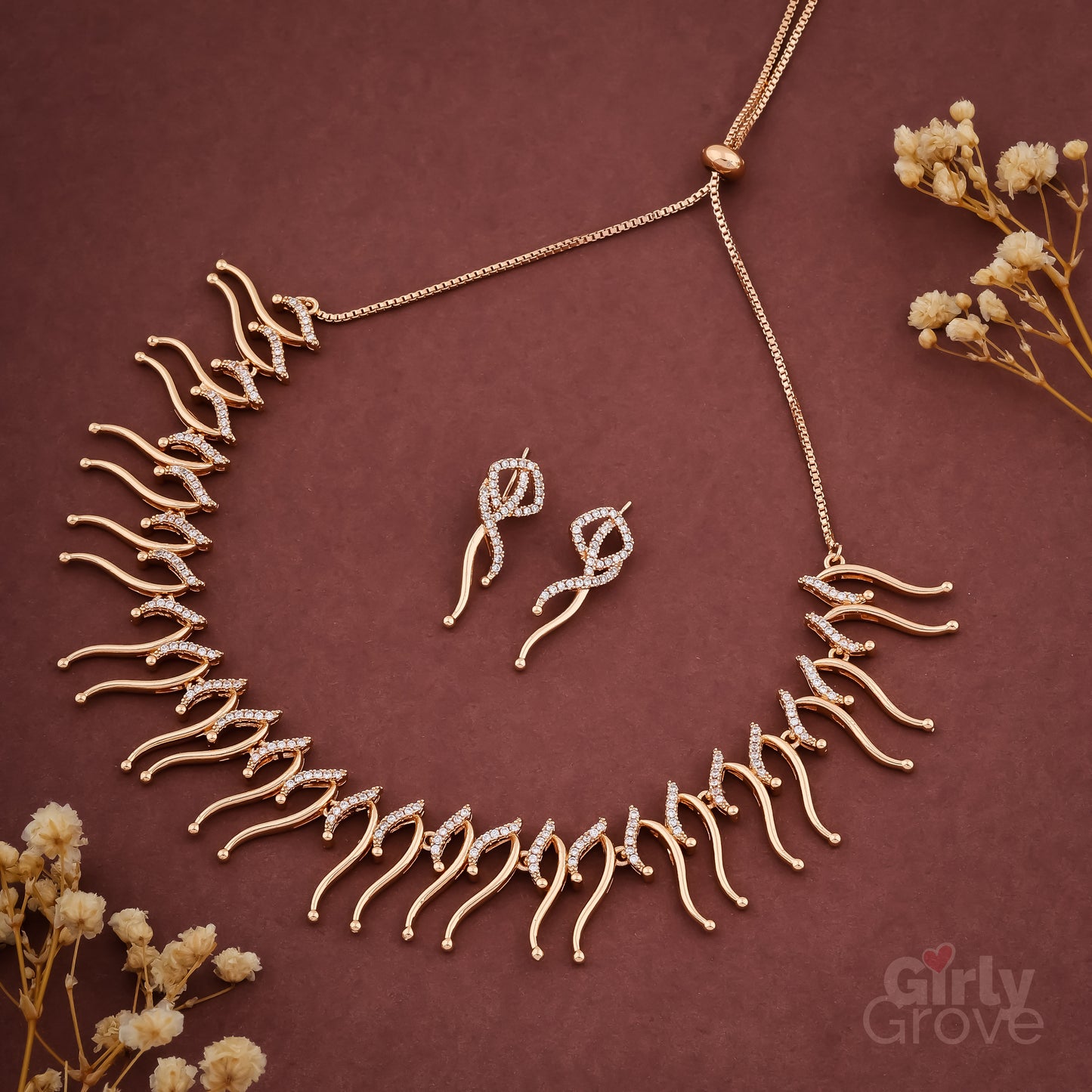 Waves of Elegance Necklace Set