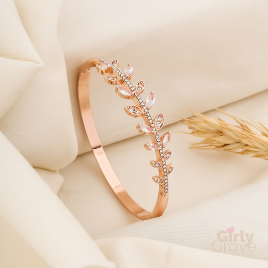 Rose Petal Crystal Bracelet