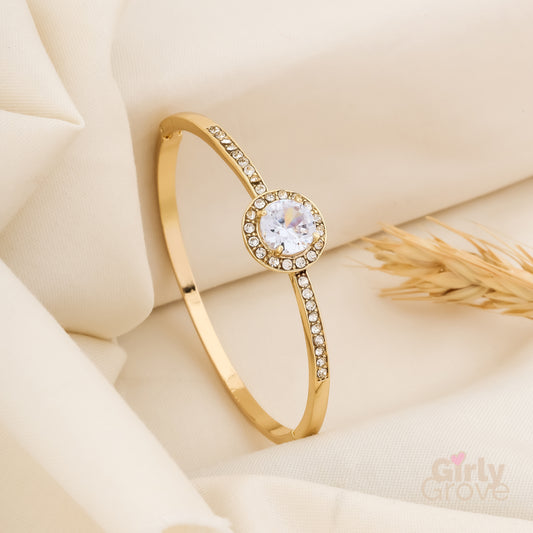 Golden Radiance Crystal Bracelet