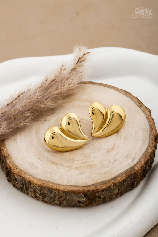 Dewdrop Heart Earrings – Waterproof & Hypoallergenic