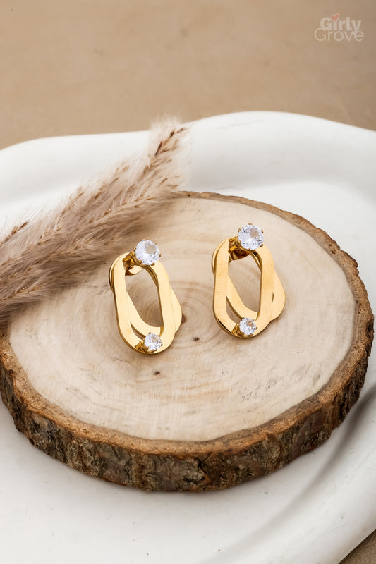 Lustrous Loop Earrings – Anti-Tarnish & Statement Shine