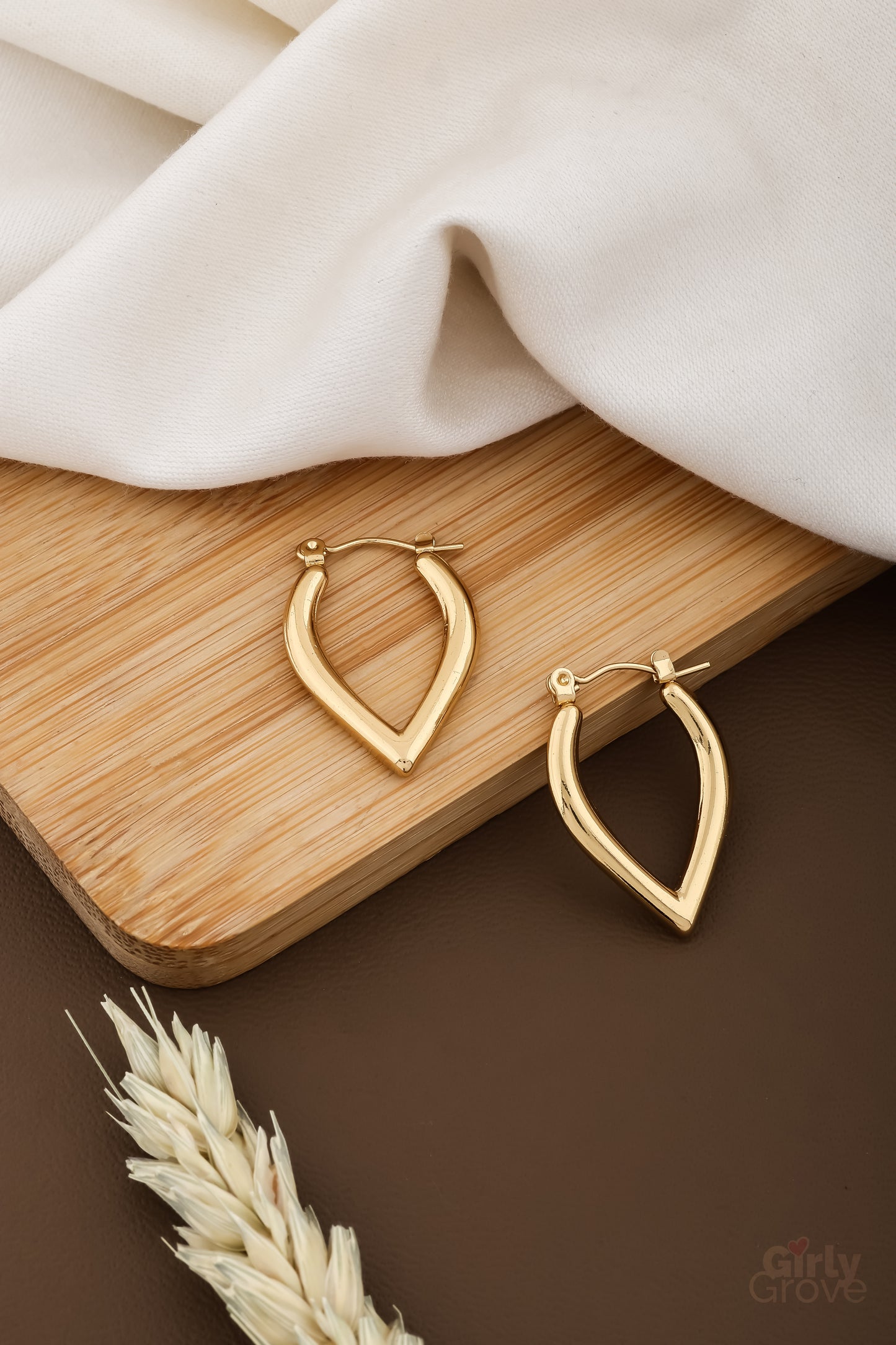 Teardrop Hoop Earrings – Elegant & Tarnish-Free