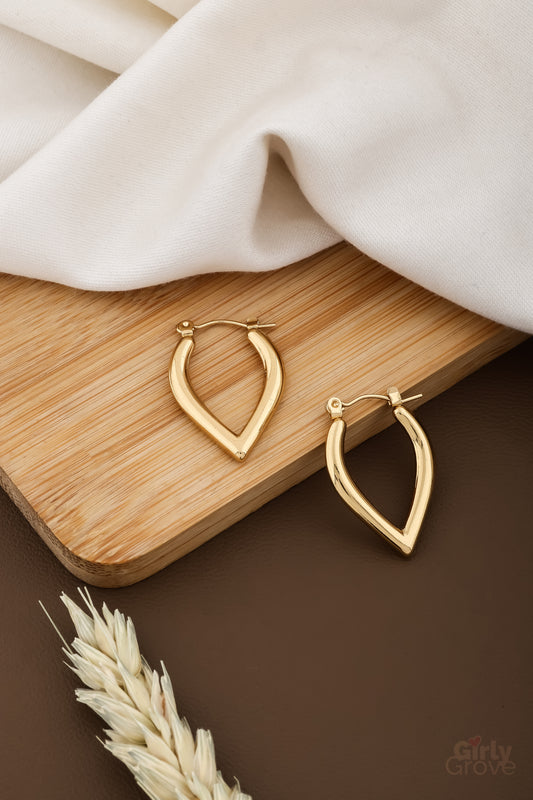 Teardrop Hoop Earrings – Elegant & Tarnish-Free