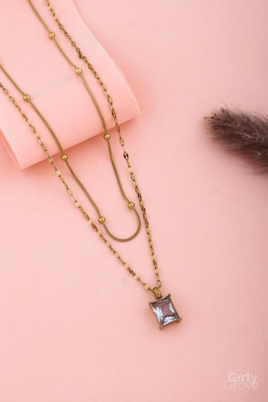 Regal Radiance Layered Necklace