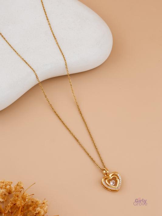 Eternal Heart Pendant – Layered Love Edition