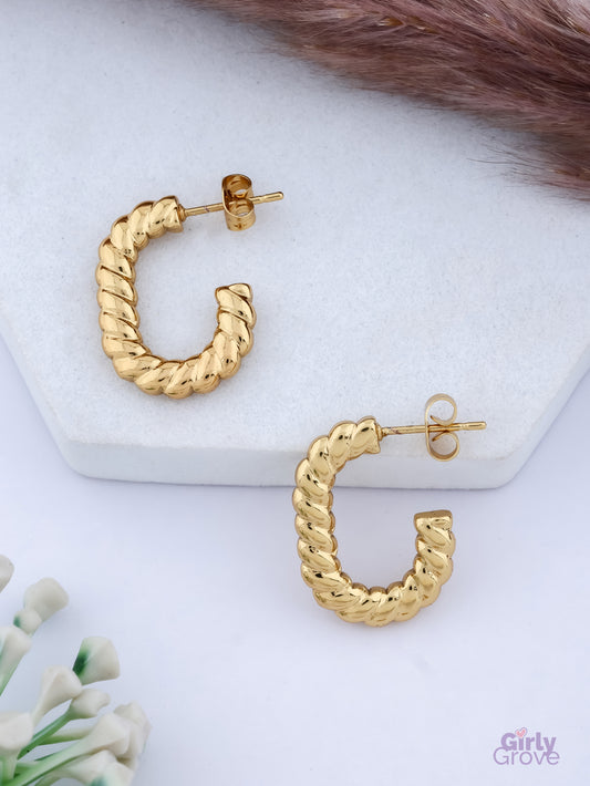 Twist Luxe Hoops