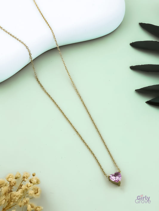 Pink Heart Luxe Pendant