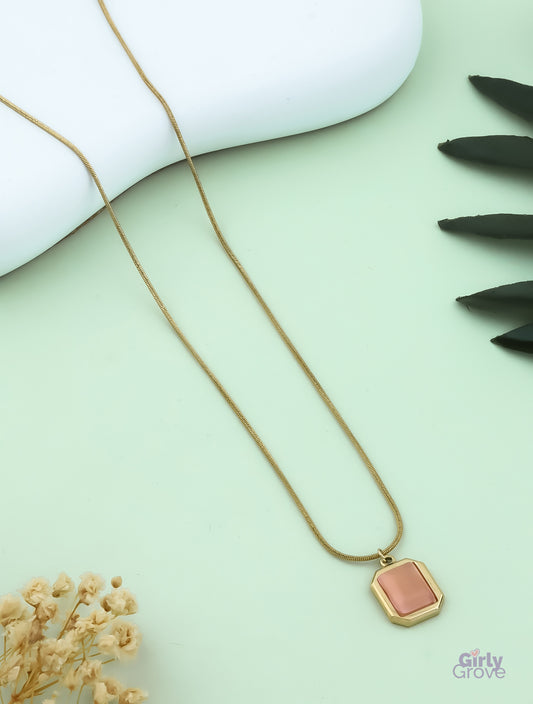 Blush Elegance Pendant Necklace