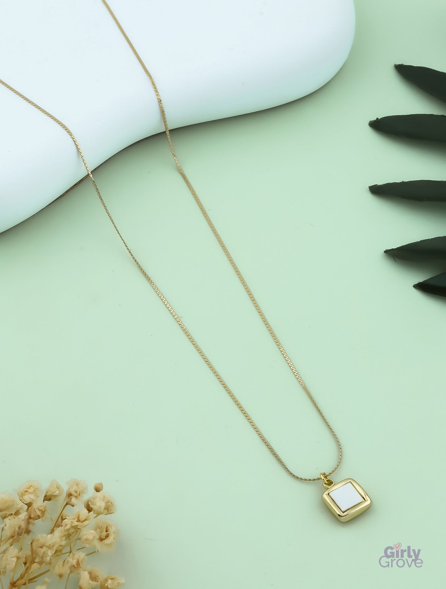 Ethereal Charm Gold Pendant Necklace