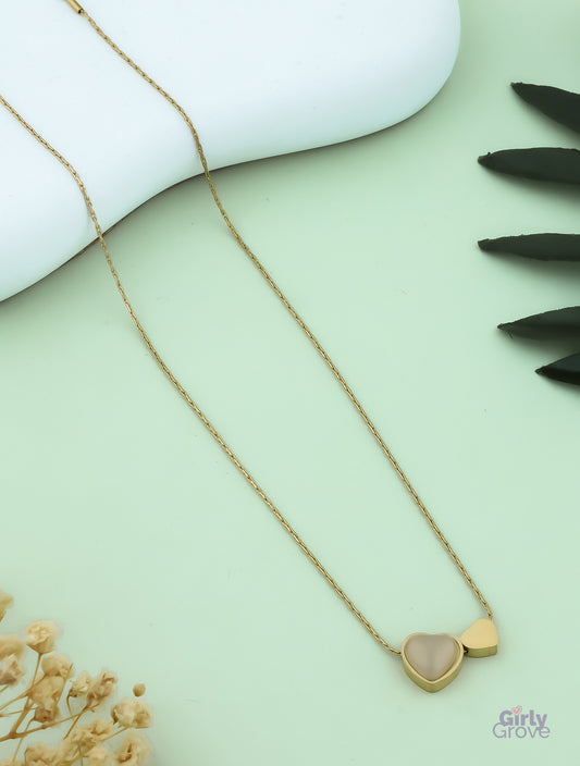 Heartfelt Duo Pendant Necklace