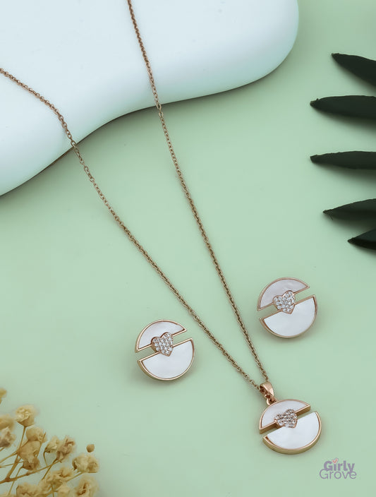 Luxe Harmony Pendant & Earring Set