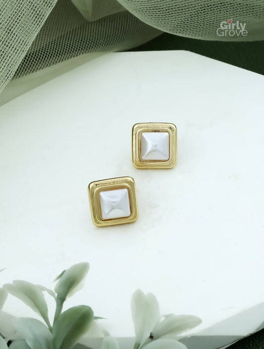 Pearl Prism Studs – Timeless Luxury