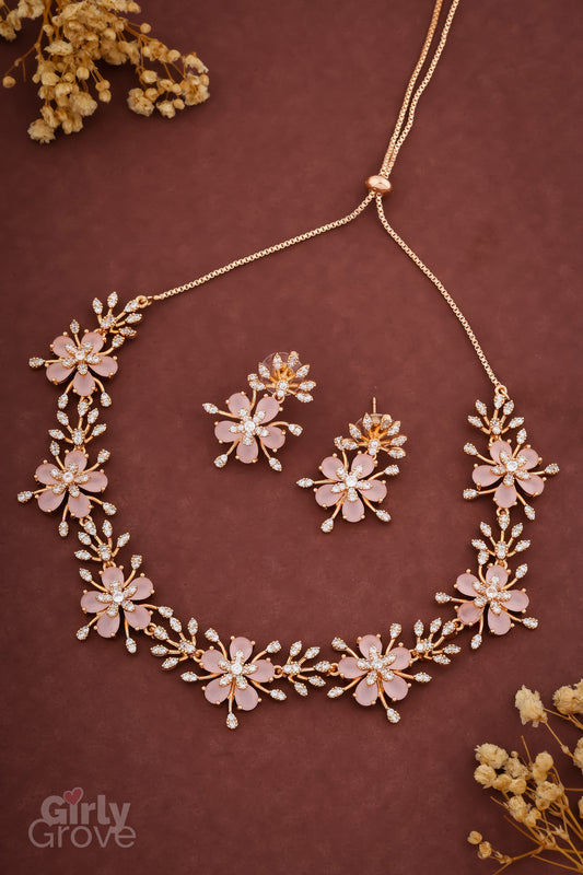 Blush Bloom Necklace Set