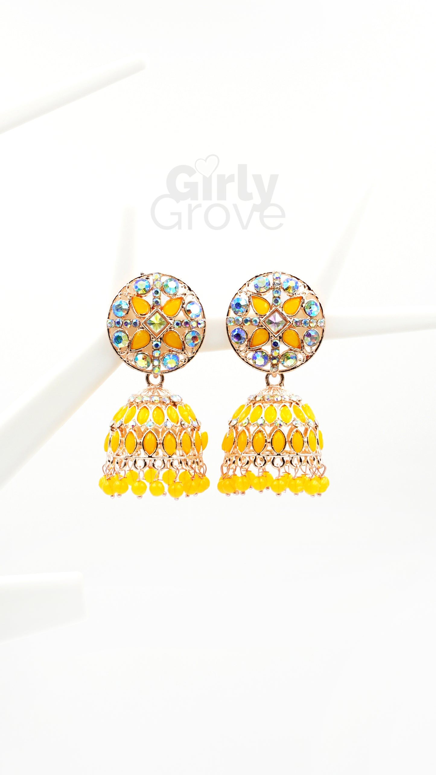 Royal Charm Stone Studded Jhumka Earrings (Copy)