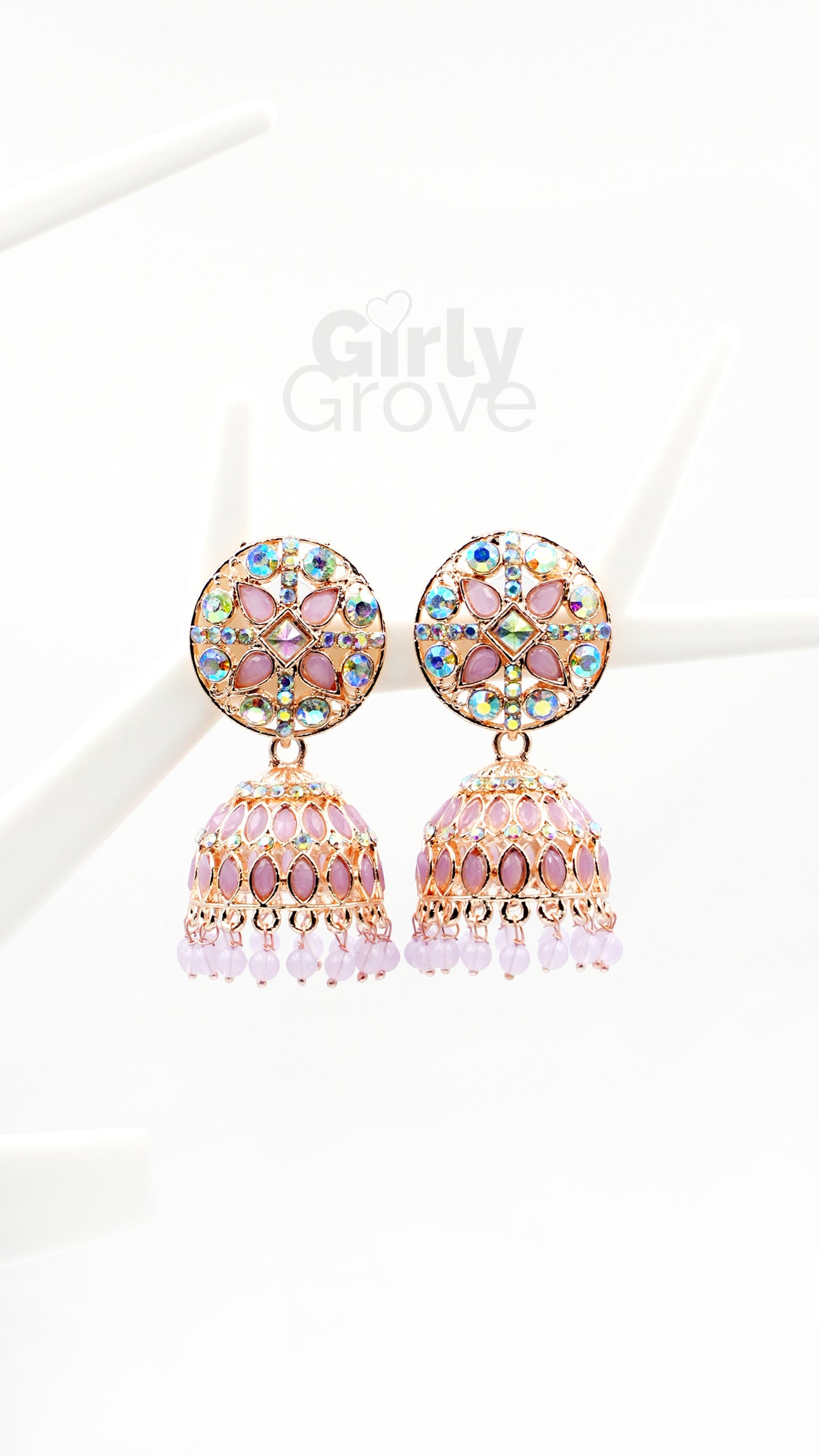 Royal Charm Stone Studded Jhumka Earrings (Copy)