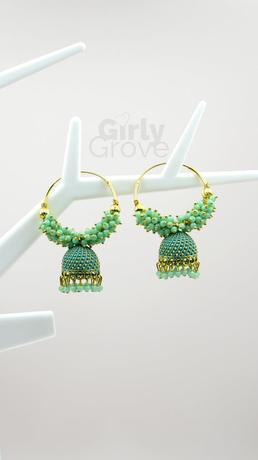 Elegant Chandbali Jhumka Earrings