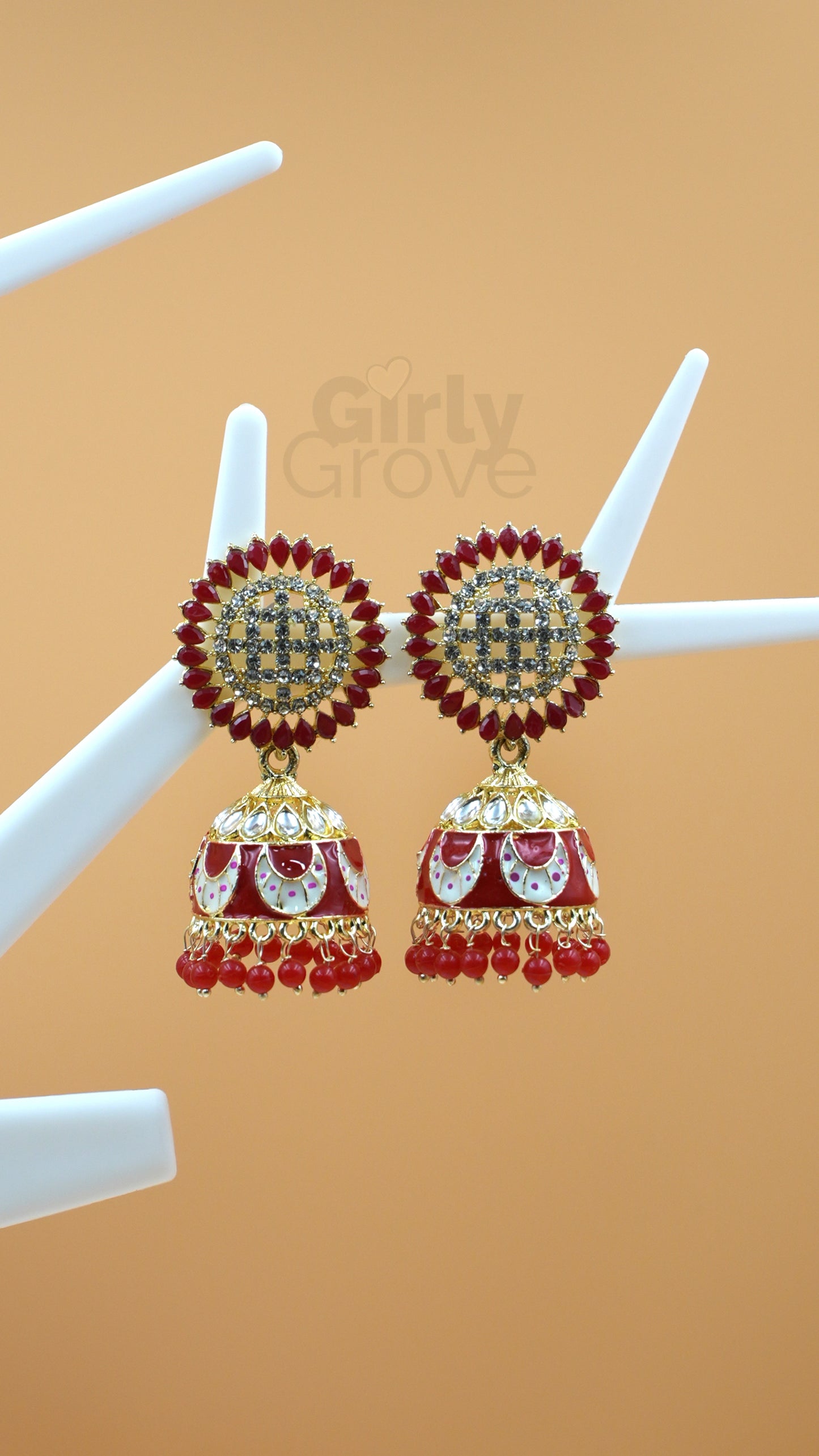 Midnight Elegance Jhumkas