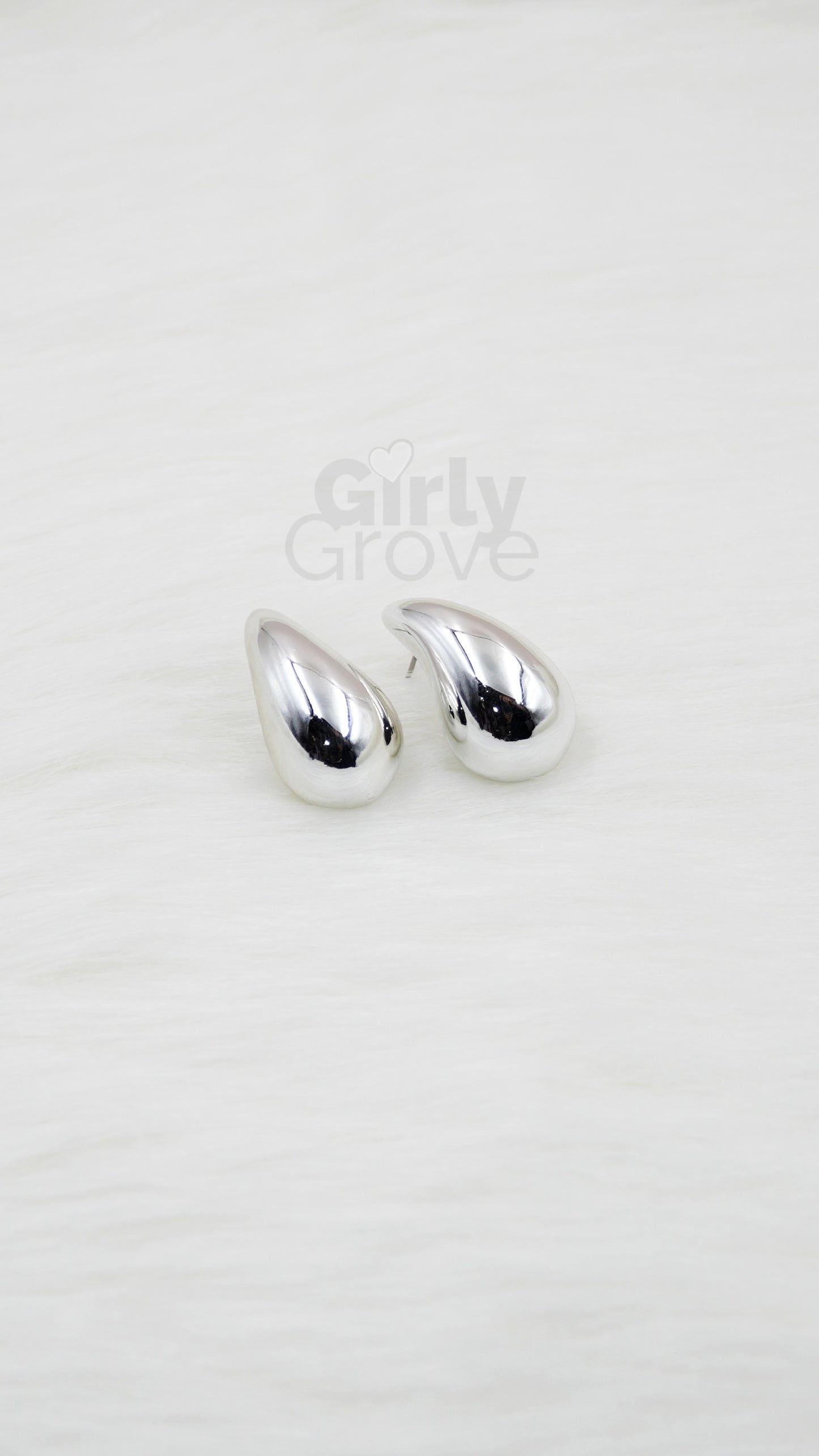 Elegant Silver Teardrop Earrings