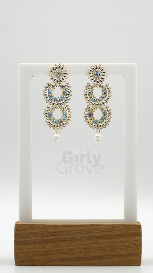 Oxidized Chandbali Earrings