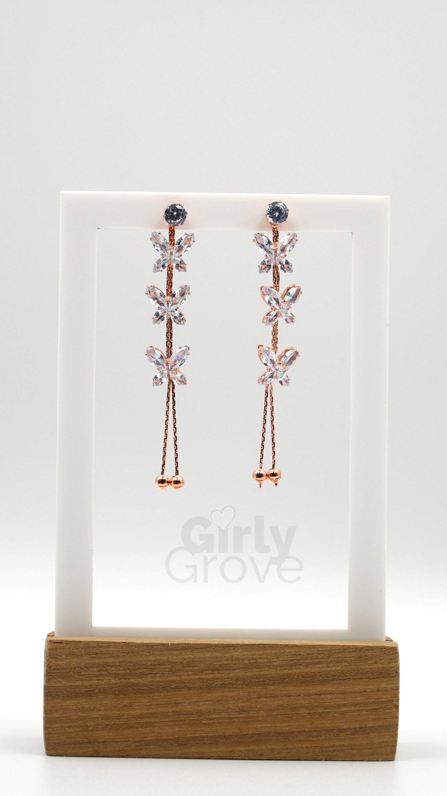 Butterfly Cascade Drop Earrings